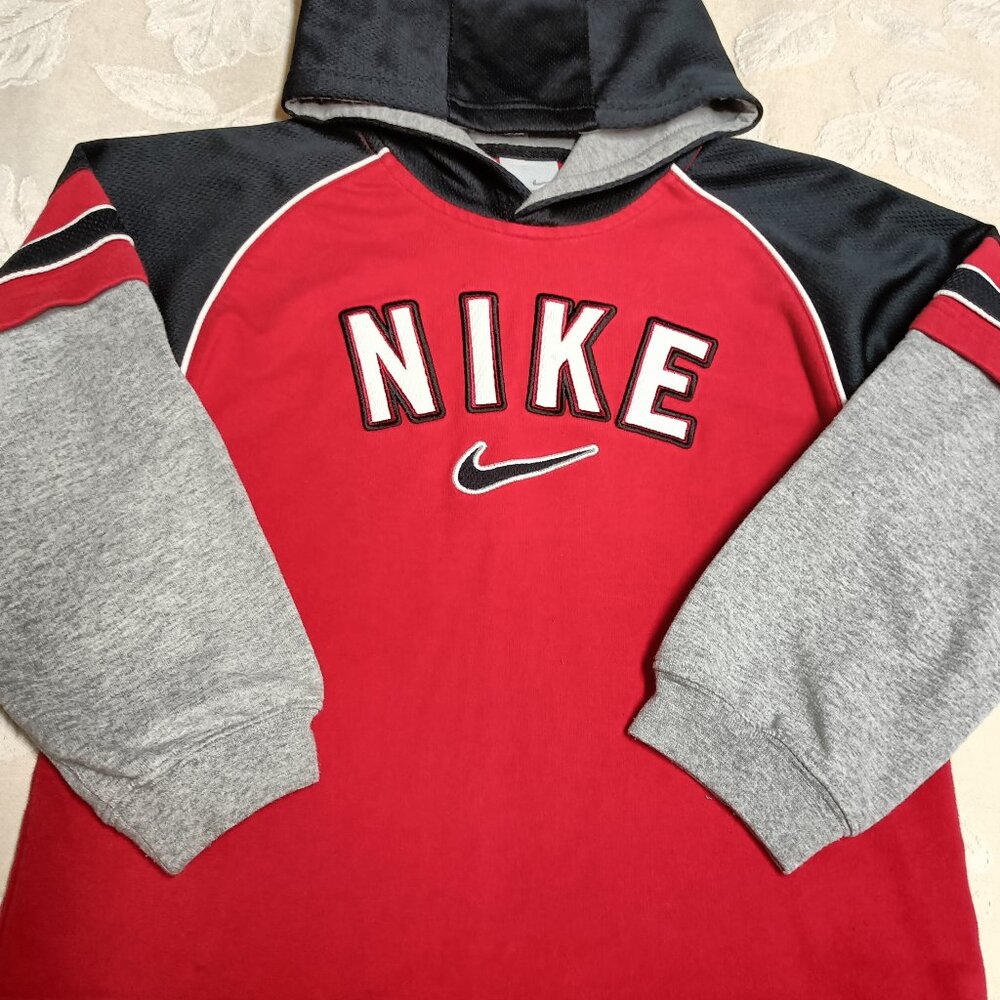 Nike-Youth Vintage Red/Blk/Gray hoodie size 7